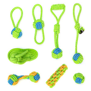 Dog Toys Dogs Chew Teeth Clean Grinding Teeth Traning Fun Playing Cotton Rope Ball