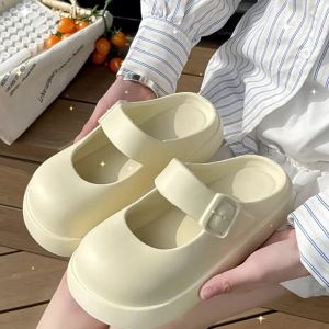 [Free Shipping] EVA Sandals For Women 2025 New Summer Style Outdoor Wear Non-Slip Thick-Soled Height-Increasing Cute Slippers