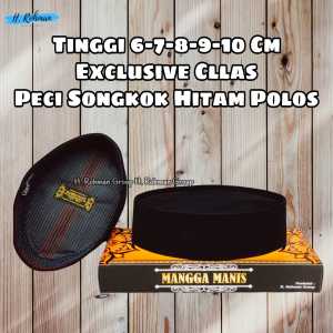 Peci Hitam Polos Tinggi 6-9CM: Pilihan Eksklusif untuk Anda