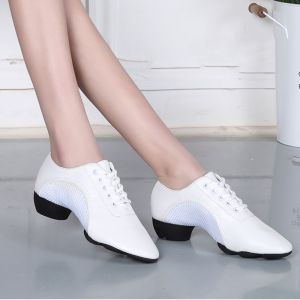 Childrens and Mens Latin Mid Heel Soft Sole Autumn/Winter Square Dance Shoes Breathable