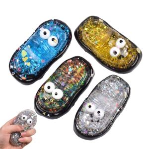 MIRELINA Slipper Shape Maltose Fidget Toys Shiny Bright Colors Maltose Squeeze Toy Creative Stress Relief Soft Slow Rebound Malt Cube For ADHD Autism Relax