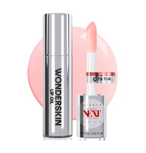 Wonderskin Lip Oil Rehab Serum - Tinted Lip Oil for Women Hydrating Moisturizing and Non-Sticky Red Tint Serum for Dry Lips (Amour)
