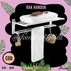 RAK DINDING / RAK KAMAR MANDI / RAK GANTUNG / RAK HANDUK ALMUNIUM SHENAR