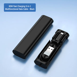 60W Fast Charging 5-in-1 Multi Cable with Storage Box | Type-C/Lightning/Micro USB⚡PH deliveryIn stock⚡