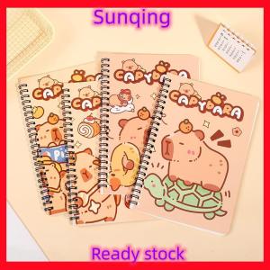 SQ Stationery [Flash Sale] 1pc Random Style Creative Capybara Coil Notebook Cute Cartoon Notebook Horizontal Row Student Stationery Gift