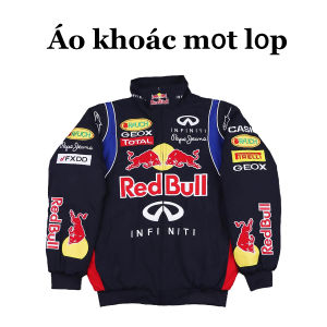 Áo Khoác Thêu Tay Red Bull F1Phong Cách Thể Thao Đường Phố Chất Liệu Cao CấpForm Rộng Thoải MáiThiết Kế Độc Đáo Với Họa Tiết Đua Xe INFINITI