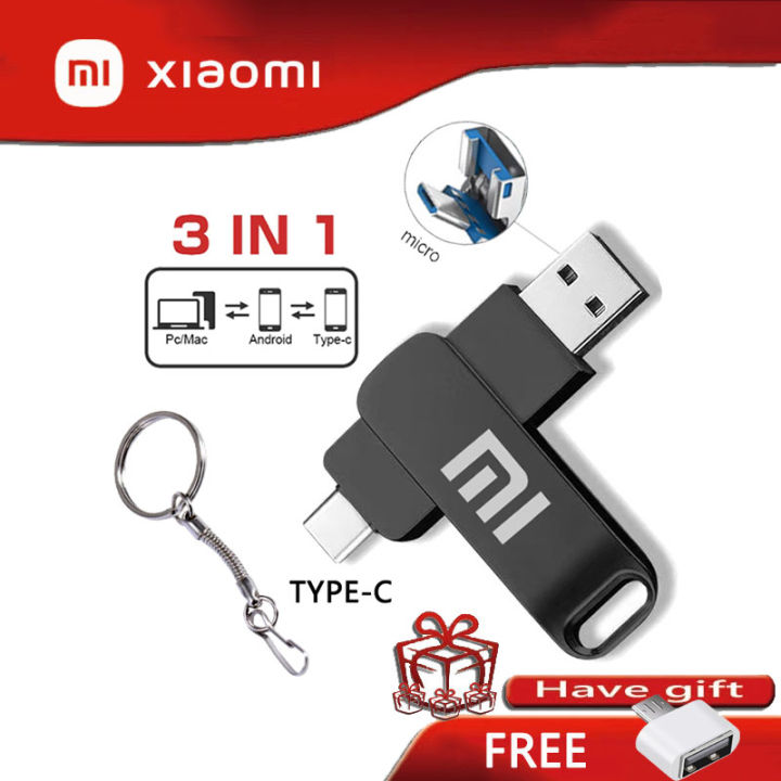 XIAOMI TYPE-C Flash Driver 128GB 256GB 512GB USB3.0 Pen Drive 64GB 32GB ...