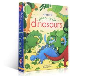 milumilu Peep Inside Dinosaurs  Popular science cardboard flipping books