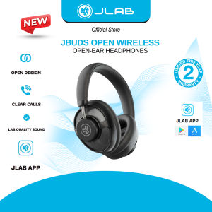 JLab JBuds Open Wireless Open-Ear Bluetooth Headphones with Secure Fit Clear Calls & Comfortable All-Day Listening