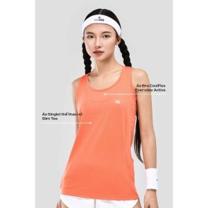[TẶNG SET 2 QUÀ]Set thể thao nữ Áo Singlet Slim Tee kèm Áo Bra Coolflex Everyday Active thoáng thoáng khí co giãn - Coolmate Women