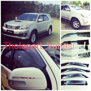 Talang air full slim set 4 Pintu Toyota Fortuner lama 2006-2015