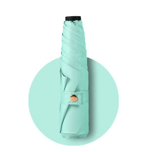 Ultralight Sun ร่มแบบพกพา Anti UV Travel พับร่ม Rain Women Simple Light Parasol 6 Ribs UPF50 +