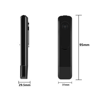 กล้องขนาดเล็ก แบบคลิปหนีบ กล้องบันทึกวิดีโอ HD 1080P แบบพกพา ตรวจจับการเคลื่อนไหว สําหรับการประชุม การบันทึกความปลอดภัยในบ้าน