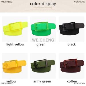 [COD] WEICHENG Candy Type Fashion Men And Women Lovers General Belt Silica Gel Belt Plastic Belt Defence Allergy Environmental Protection Belt