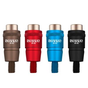 ชุดข้อต่อหัวสวิงตักปลา ปลดเร็ว แบบลูกปืน สี ดำ / แดง / น้ำเงิน / น้ำตาล สำหรับการผลิตคุณภาพได้