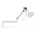 Fifine BM88 Microphone Arm Stand, Boom Arm Stand with Desk Mount Clamp, Screw Adapter, Cable Management, Suspension Mic Stand Flexible Arm Mic Stand Sturdy Low Profile for Podcast Streaming Gaming Studio. 