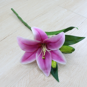 TANAMAN BUNGA LILY IMITASI LATEX ARTIFICIAL B8184 HIAS DEKORASI RUMAH ARTIFICIAL BERKUALITAS