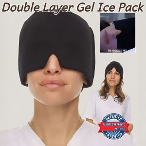 Cold Compress Gel Headache HatHigh Efficiency Migraine Headgear Amazon Headache Hat Retractable Ice Gel Relief Press