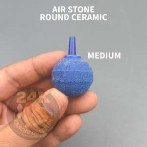 AIR STONE ROUND CERAMIC BUBBLE DIFFUSER SMALL MEDIUM LARGE FISH TANK AERATOR PUMP