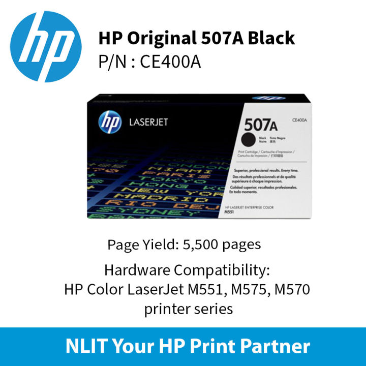 HP 507A Black 5500pgs CE400A | Lazada