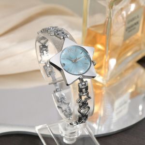 PENTU Zinc Alloy Star Watch Gold Silver Y2k Charm Chain Watches Creative Wristwatch Star Shape Bracelet Woman Ladies