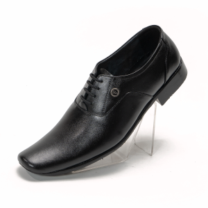 Sepatu Pantofel Pria Model Tali Like Oxford Derby Kulit Handmade 077 Hitam