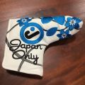 ปลอกคลุมพัตเตอร์ Scotty JAPAN Only White Blue Cherry Blossom and Cardinal Bird PUTTER BLADE HEADCOVER. 