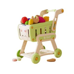IPIE2 Multicolor Shopping Cart Toy Set 32PCS/Set Simulation Supermarket Trolley Toy Comfort Large Size Kids Role Playing Toy Playing House