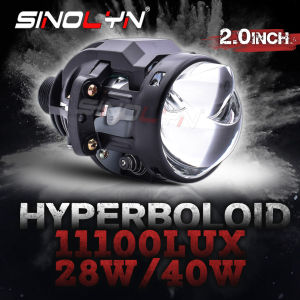 Mini 2.0 Inch Hyperboloid Bi LED Projector Lens For Motorcycle Headlight H7 H4 H1 9005 9006 11100LUX LED Mini Matrix Lights Headlamp Accessories