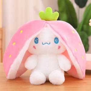 FCJOJO CASTLE Lovely Cinnamoroll Plushie Shapeshifting Carrots and Strawberries Pineapple Plush Toys Funny Holiday Gifts for Kids