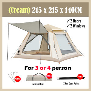 UtanKing™ Top Quality Large Family Tent UV Awning Camping Tent 2 Door Outdoor Automatic Pop Up Auto Tents Khemah Tidur