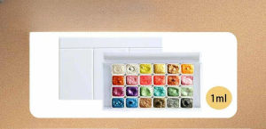 12สี1Ml Pearl Solid สีน้ำ Pigment กล่องชุดอุปกรณ์ศิลปะการประดิษฐ์ตัวอักษรสีน้ำภาพวาดเครื่องมือตกแต่งเล็บ Pigment