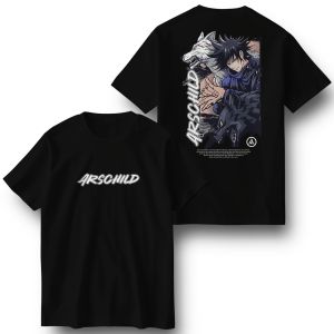 kaos anak laki laki lengan pendek sablon depan belakang