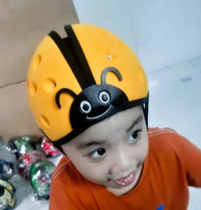 Mũ Bảo Hiểm Tem không Lưỡi Trai Cho Bé Tập Đi 7 Tháng Đến 5 Tuổi-Bo store 9T
