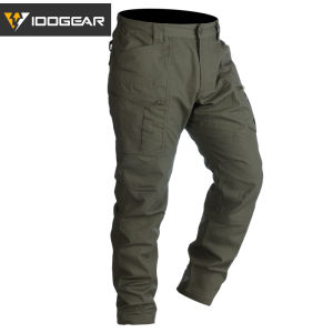 IDOGEAR LF Combat Pants Tactical Pants Camo Trousers Casual Training Ranger Green RG TC5050 Hiking Camping Training BDU Pants 3210