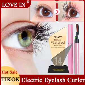 LOVEIN™ electric eyelash curler portable electric portable electric heated eyelash curler eyelash curler with battery eyelash curler with brush electric heater eyelash curler electric perm eyelash curler Makes each eyelash curl last longer(AAA batteries)