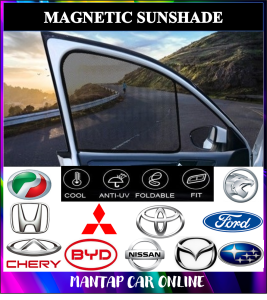 (READY STOCK) Car Magnet Magnetic Sunshade With Most Available Local / Imported Car Brand In Malaysia