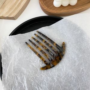 BOWENDA Wide Teeth Acetate Hair Combs Traveling Anti-static Massage Hair Brush Fork Comb Fashion Colorful Hairdressing Comb Women