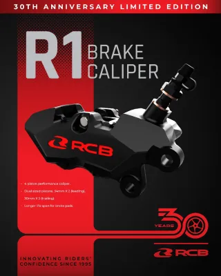 RCB 30th Limited Edition R1 CNC CALIPER UNIVERSAL (without Metal Card and 30th Keychain)