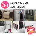 Tarikan Tanam Pintu Sliding/ Handel Tanam Pintu Sliding Kotak 128 mm / 160 mm Plastik. 