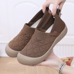 Free Shipping WomenS Spring New Collection: Breathable Non-Slip Slip-On Canvas Shoes Comfortable And Casual Flats For Moms