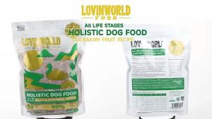 Lovinworld Grain Free Dog Food 1.5kg Double Blend Animal Protein Holistic &  Freeze-Dried  Enhance Immunity Digestive Health Skin & Coat Health Increase Bone Development