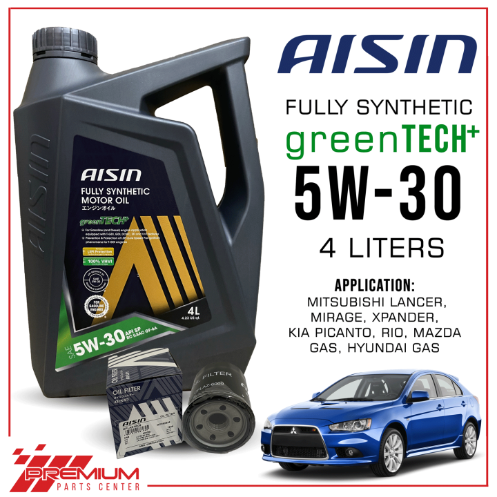 AISIN greenTECH+ 5W30 Fully Synthetic Engine Oil 4 Liters ( Gallon