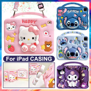 Kid Safe Cartoon Cat Shockproof Tablet Cover Protective Case with stand for iPad 11th A16 10th 9th 8th 7th Gen 10.2 Pro11 M4 Air11 Air5 Air4 Air6 Air7 Air2 9.7 mini 7 6 5 4 3 2 1