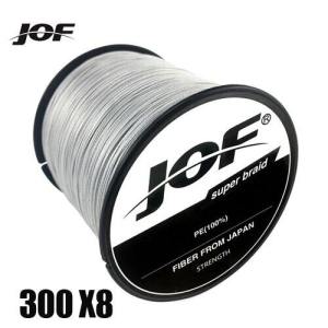 JOF PE สายเอ็นตกปลา8เกลียวสายเอ็นตกปลาแข็งแรงจากญี่ปุ่น300ม. เส้นใยยาวกลุ่ม0.17มม.-0.5มม. สายล่อปลา