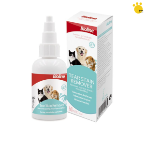 Bioline Tearstain Dog Puppy Coat stain remover - gently removes these stubborn stains on coats