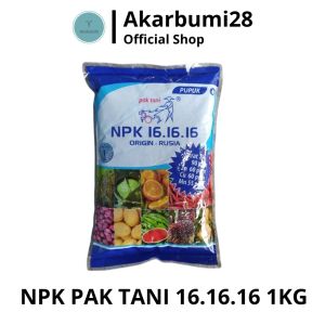 NPK MUTIARA PAK TANI 16 16 16 ORIGIN : RUSIA KEMASAN 1 KG PUPUK PERTANIAN