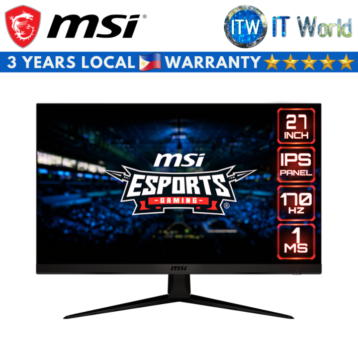 MSI G2712 - 27" (1920 x 1080 FHD) / 170Hz / IPS / 1ms (MPRT) Frameless ...
