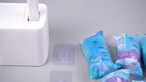 New Toilet Brush Replacement Head Cleaning Kit With Lengthened Handle Auto Lid Opening Toilet Bowl Cleaner Pad Kit