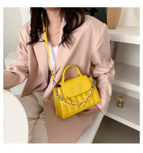 Tas Selempang Wanita Sling Bag Mini Top Handle Tali Rantai Fashion Cewek Kasual Simple COD T225